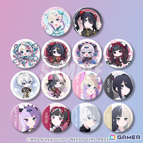 TVアニメ「NEEDY GIRL OVERDOSE」オンラインくじが7月2日より販売開始！超てんちゃんとあめちゃんのチャイナドレス姿を描いたBIGアクスタなどが賞品にの画像