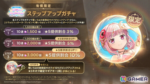 「魔法少女まどか☆マギカ Magia Exedra」環いろは（水着）が限定★5キオクとして登場！ログインでマギカストーンが最大6,000個もらえるの画像2