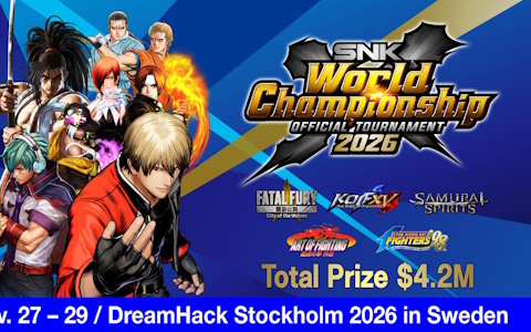 SNK格ゲーの世界大会「SNK World Championship 2026 Finals」が11月27日よりストックホルムで開催！賞金総額は約6億7,000万円