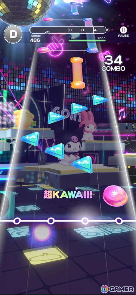 初心者も上級者も楽しめる！懐かしい楽曲も収録したSanrio Games新作スマホ向けリズムゲーム「Sanrio Kawaii Me Live!」などを先行プレイの画像16