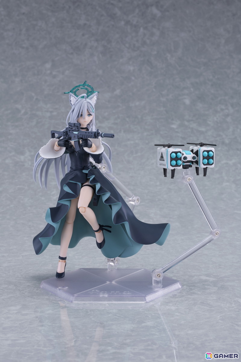 「ブルアカ」シロコ＊テラーがfigmaになって登場！オプションパーツではアサルトライフルやドローン、覆面なども同梱の画像