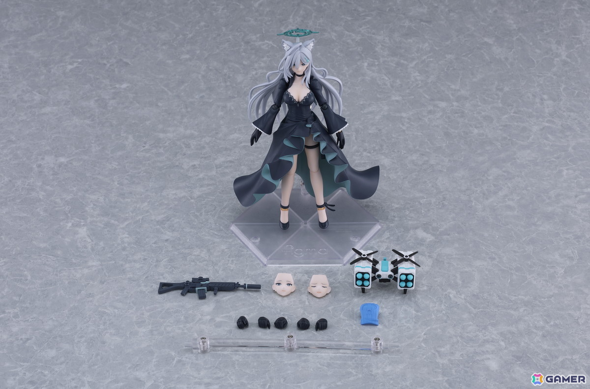 「ブルアカ」シロコ＊テラーがfigmaになって登場！オプションパーツではアサルトライフルやドローン、覆面なども同梱の画像