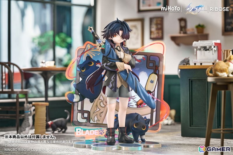 「崩壊：スターレイル」ちびねこシリーズ第六弾に「刃」が登場！可愛い猫と一緒に佇む姿を立体化の画像