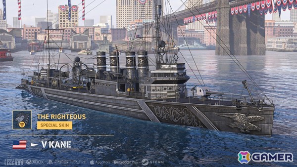 「World of Warships: Legends」でアメリカ独立記念日250周年を記念したイベントが開催！新アメリカ駆逐艦サブブランチがアーリーアクセスで登場の画像