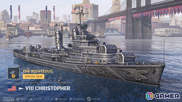 「World of Warships: Legends」でアメリカ独立記念日250周年を記念したイベントが開催！新アメリカ駆逐艦サブブランチがアーリーアクセスで登場の画像