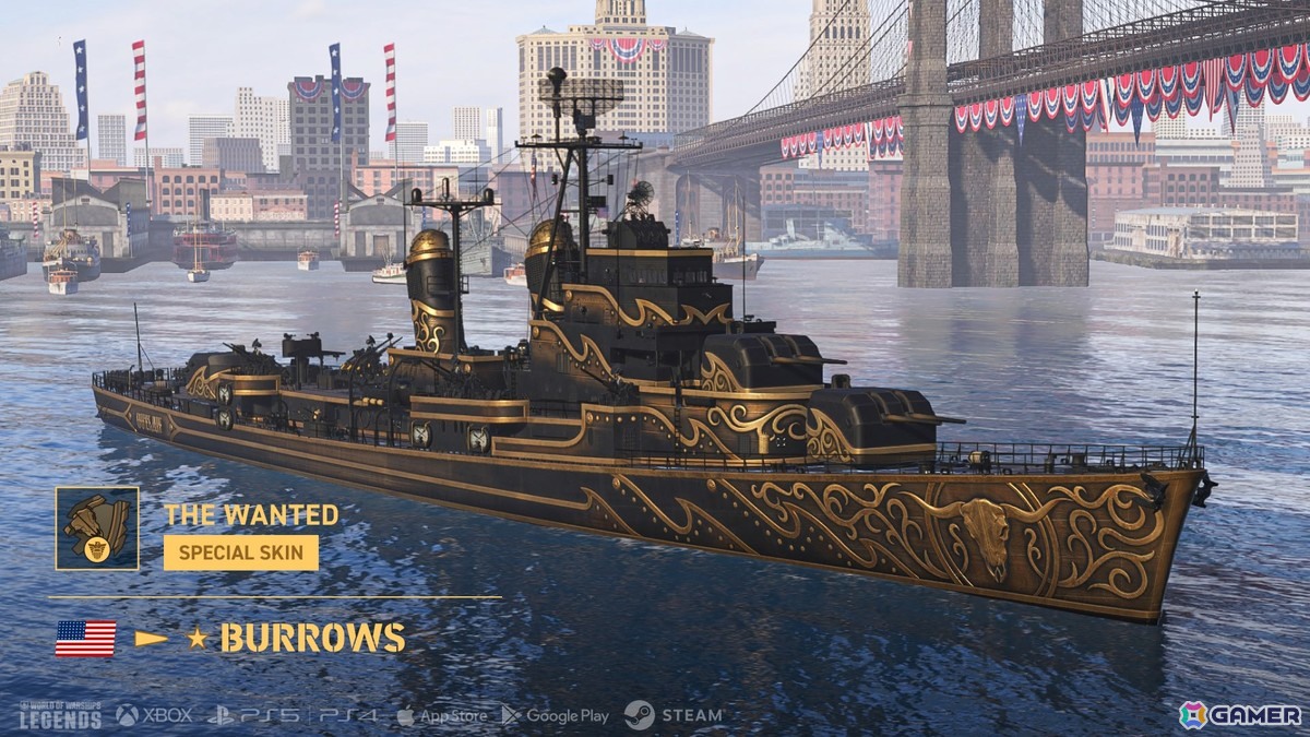 「World of Warships: Legends」でアメリカ独立記念日250周年を記念したイベントが開催！新アメリカ駆逐艦サブブランチがアーリーアクセスで登場の画像