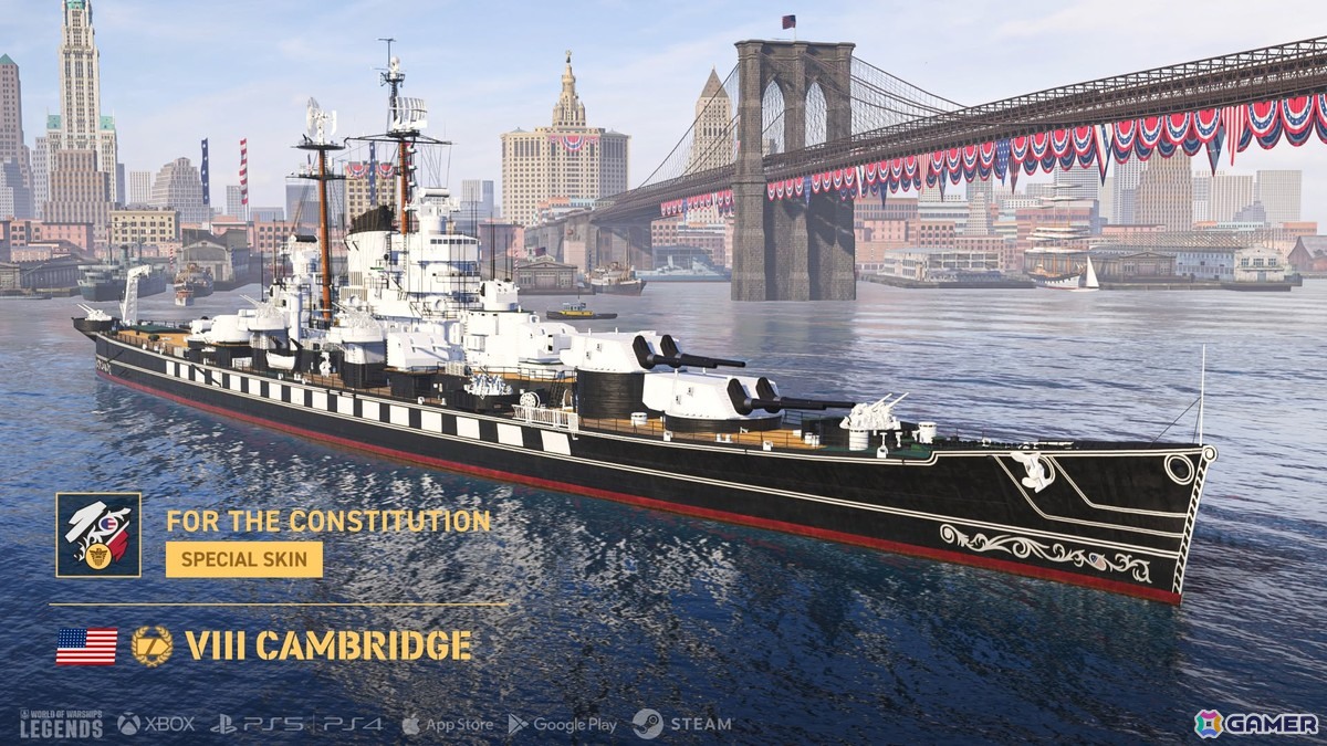 「World of Warships: Legends」でアメリカ独立記念日250周年を記念したイベントが開催！新アメリカ駆逐艦サブブランチがアーリーアクセスで登場の画像