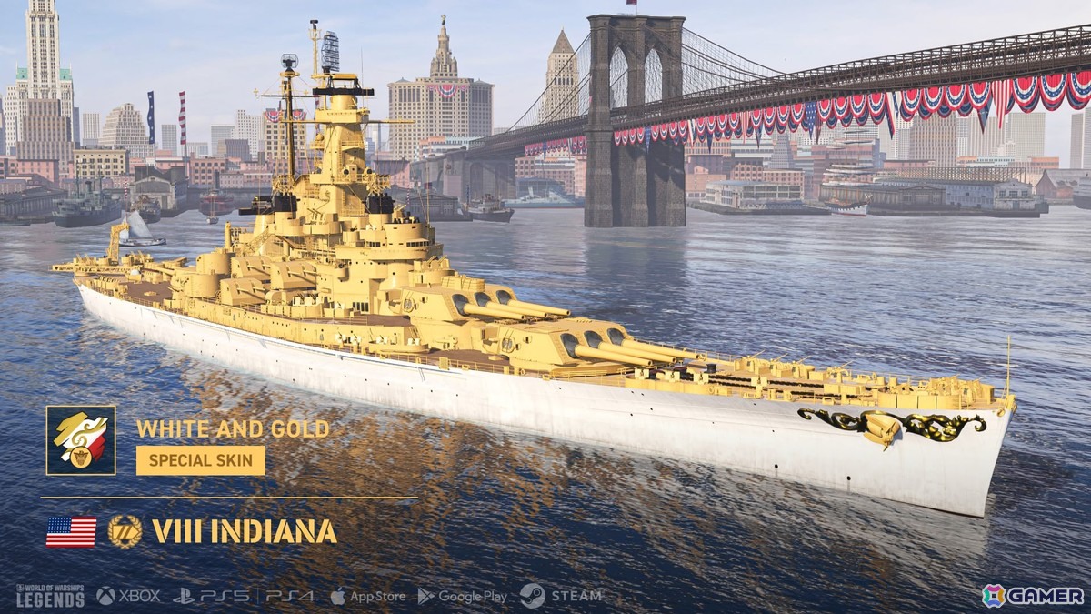 「World of Warships: Legends」でアメリカ独立記念日250周年を記念したイベントが開催！新アメリカ駆逐艦サブブランチがアーリーアクセスで登場の画像