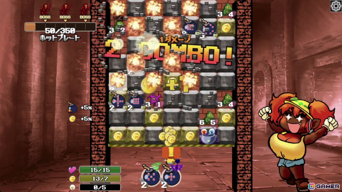 強化した爆弾で敵やブロックを吹き飛ばしていくローグライトゲーム「ダンジョンボンバー」がSteamで配信！の画像2