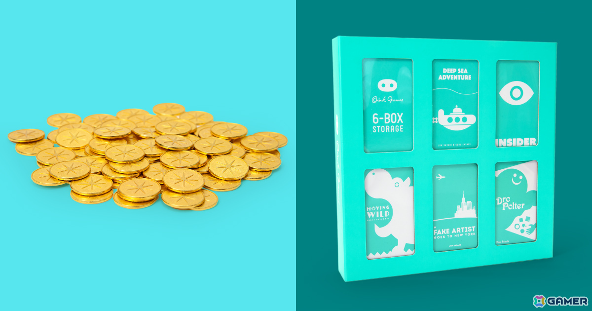 「Oink Games TOKYO」6 ボックス ストレージのミントカラーや「小早川」専用金属製メダルの販売が7月4日より開始！の画像