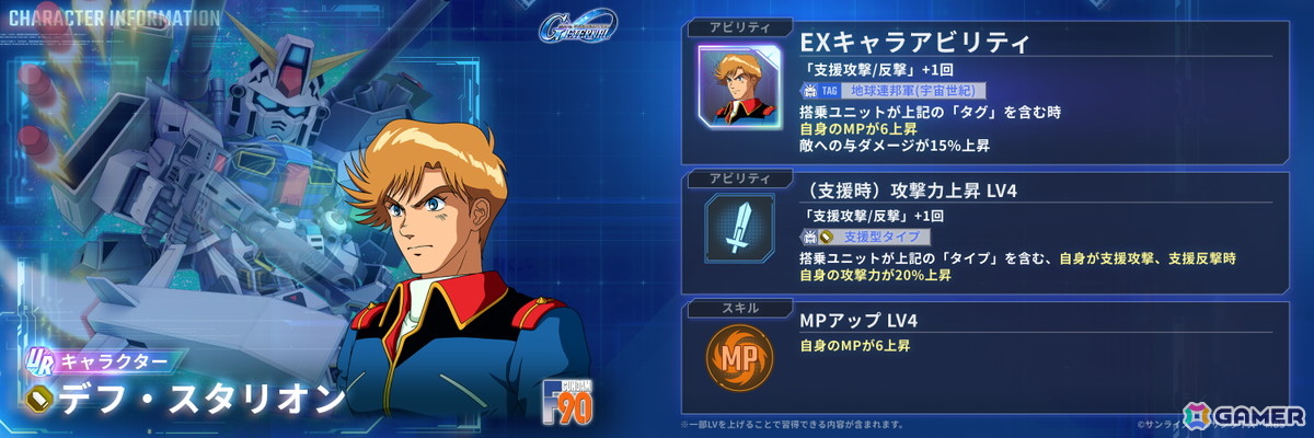 「SDガンダム ジージェネレーション エターナル」でメインステージ「機動戦士ガンダムF91」が実装！900万ダウンロードを記念したダイヤパックも販売中の画像