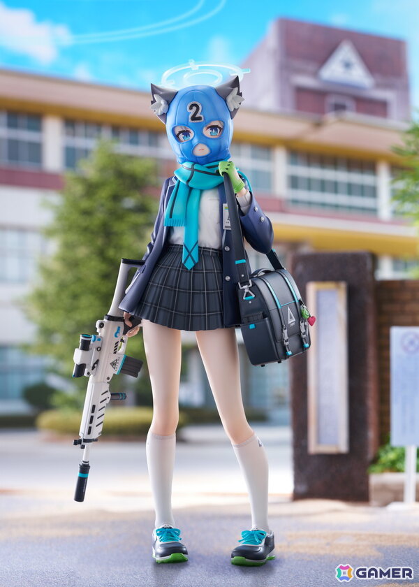 「ブルアカ」よりシロコが1/7スケールフィギュアとなって登場！差し替えパーツにより覆面水着団の2号・ブルーとしての姿もの画像12