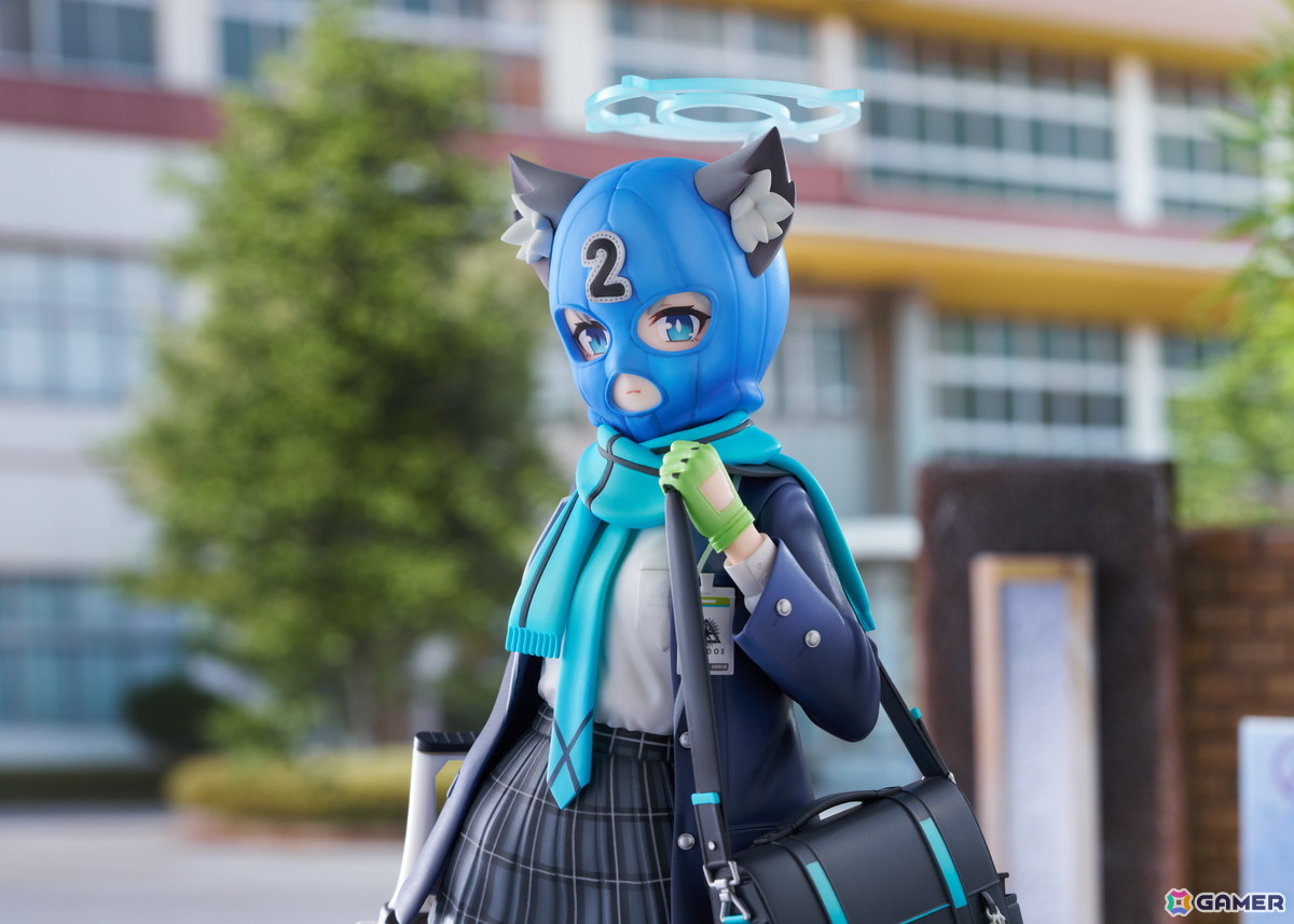 「ブルアカ」よりシロコが1/7スケールフィギュアとなって登場！差し替えパーツにより覆面水着団の2号・ブルーとしての姿もの画像