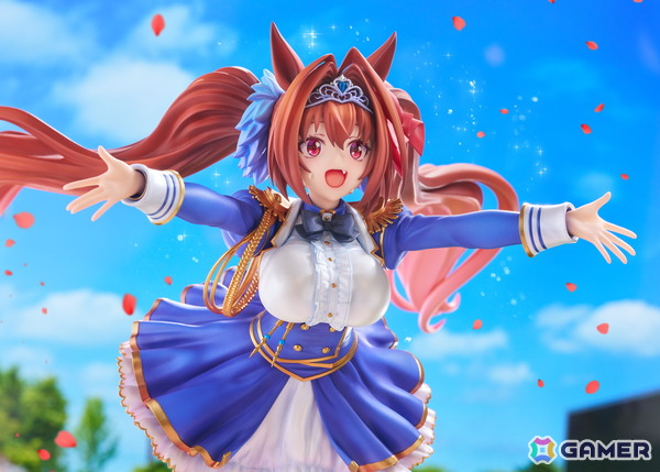 「ウマ娘」のサポートカード［緋色の君へ風が吹く］をモチーフにダイワスカーレットが1/7スケールでフィギュア化！オプションのジュエルシールで情景感がアップの画像12