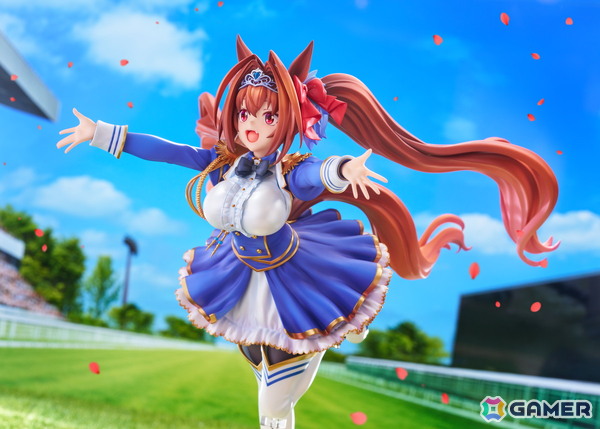 「ウマ娘」のサポートカード［緋色の君へ風が吹く］をモチーフにダイワスカーレットが1/7スケールでフィギュア化！オプションのジュエルシールで情景感がアップの画像13