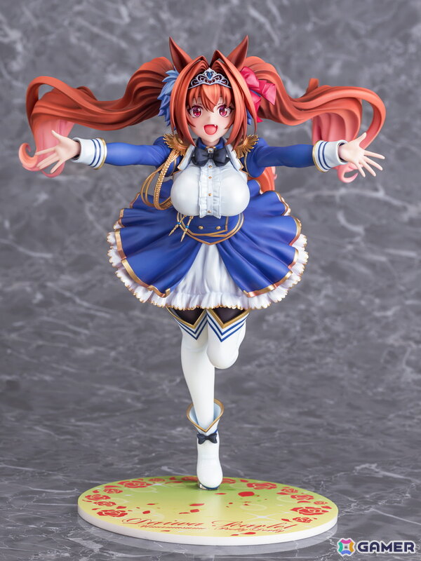「ウマ娘」のサポートカード［緋色の君へ風が吹く］をモチーフにダイワスカーレットが1/7スケールでフィギュア化！オプションのジュエルシールで情景感がアップの画像2