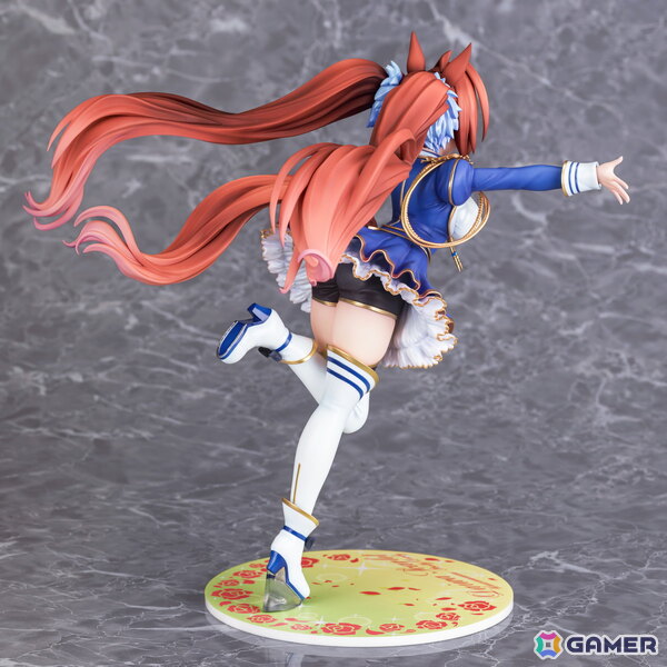 「ウマ娘」のサポートカード［緋色の君へ風が吹く］をモチーフにダイワスカーレットが1/7スケールでフィギュア化！オプションのジュエルシールで情景感がアップの画像4