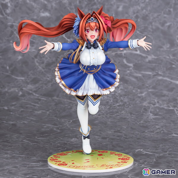 「ウマ娘」のサポートカード［緋色の君へ風が吹く］をモチーフにダイワスカーレットが1/7スケールでフィギュア化！オプションのジュエルシールで情景感がアップの画像5