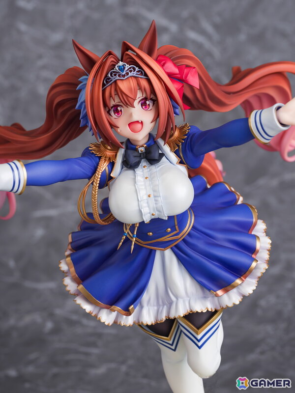 「ウマ娘」のサポートカード［緋色の君へ風が吹く］をモチーフにダイワスカーレットが1/7スケールでフィギュア化！オプションのジュエルシールで情景感がアップの画像6