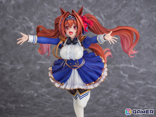 「ウマ娘」のサポートカード［緋色の君へ風が吹く］をモチーフにダイワスカーレットが1/7スケールでフィギュア化！オプションのジュエルシールで情景感がアップの画像8