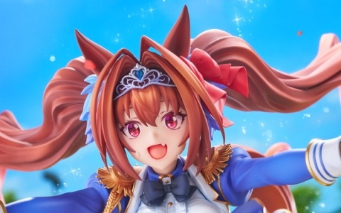 「ウマ娘」のサポートカード［緋色の君へ風が吹く］をモチーフにダイワスカーレットが1/7スケールでフィギュア化！オプションのジュエルシールで情景感がアップ