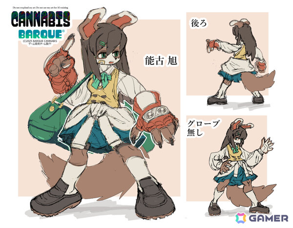 ケモノ系ドラッグハイノベルRPG「CANNABIS」が発表！女子高生アキラとなって謎のドラッグ・HALの中毒者たちを始末せよの画像10