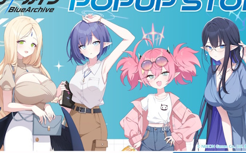 「ブルアカ」アユム、アオイ、モモカ、リンの描き下ろしグッズが登場！ポップアップストアが7月14日より三省堂書店 池袋本店で開催