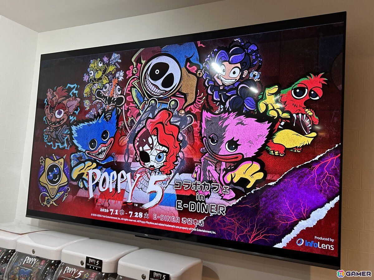 ハギーワギーのブルーパンケーキはインパクト抜群!「Poppy Playtime Chapter 5 コラボカフェ in E-DINER」内覧会フォトレポートの画像