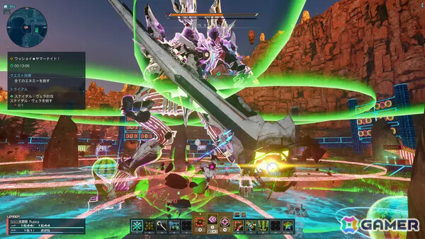 「PSO2 ニュージェネシス」期間限定クエスト「ワッショイ★サマーナイト!」が配信!神威なつき先生デザインのレトロモダンな衣装&武器迷彩もACスクラッチに登場の画像