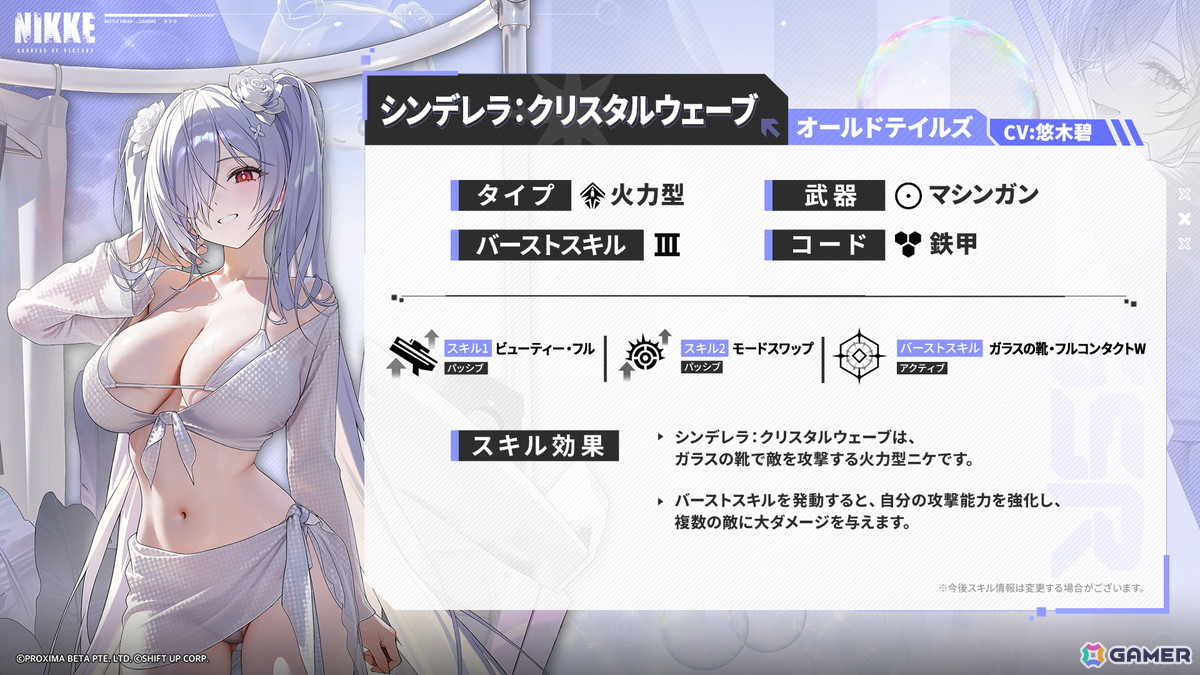 「勝利の女神:NIKKE」シンデレラ:クリスタルウェーブたちが登場する最新バージョン「WAVE TO YOU」が実装!謎の渦が導く特殊な海域で真夏の島探索が始まるの画像