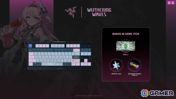 「鳴潮」×Razerのゲーミングデバイスコレクションが発表！ダーニャがデザインされたチェアやキーボード、マウス、マウスマットがラインナップの画像3