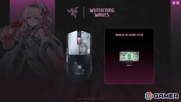 「鳴潮」×Razerのゲーミングデバイスコレクションが発表！ダーニャがデザインされたチェアやキーボード、マウス、マウスマットがラインナップの画像4