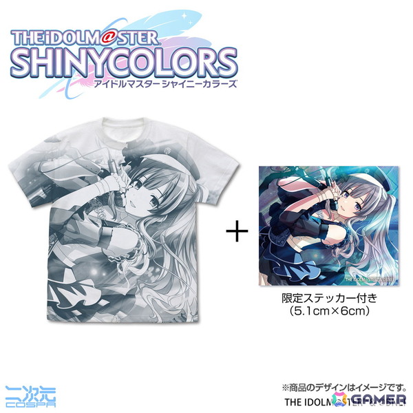 「シャニマス」幽谷霧子や樋口円香のオールプリントTシャツ（限定ステッカー付）などが二次元コスパから登場！の画像3