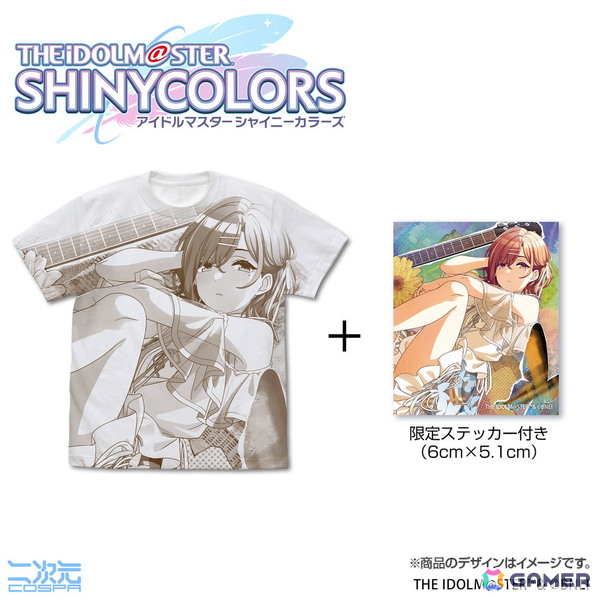 「シャニマス」幽谷霧子や樋口円香のオールプリントTシャツ（限定ステッカー付）などが二次元コスパから登場！の画像5