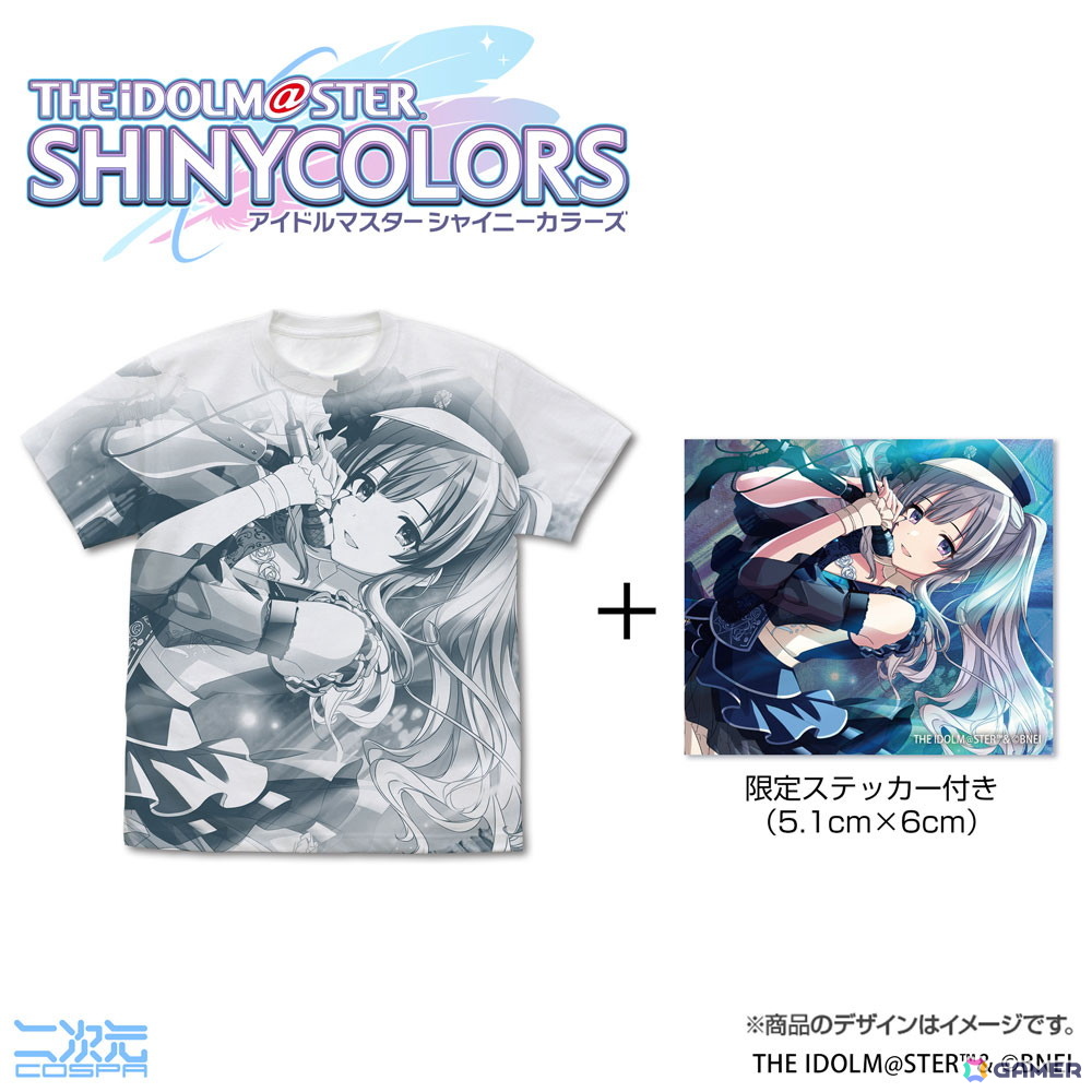 「シャニマス」幽谷霧子や樋口円香のオールプリントTシャツ(限定ステッカー付)などが二次元コスパから登場!の画像