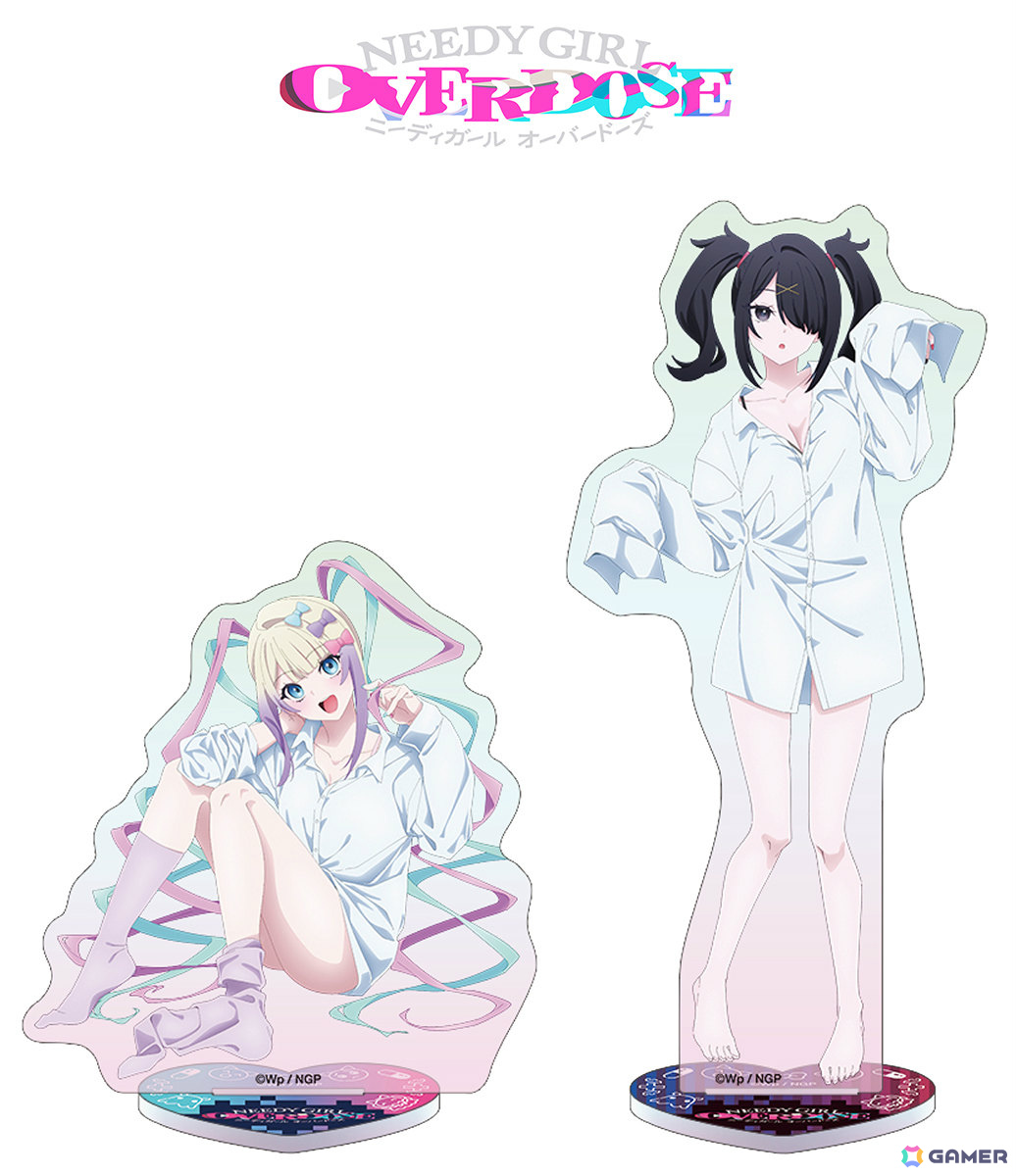 アニメ「NEEDY GIRL OVERDOSE」彼シャツを着た超てんちゃん&あめちゃんのグッズがアニメイトで発売!イラストカードがもらえるフェアもの画像
