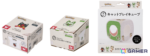 ポケモンデザインの猫用品が7月6日より順次発売！ニャース、ニャビー、ニャオハがデザインされた脚付食器や爪とぎ、おもちゃがラインナップの画像5
