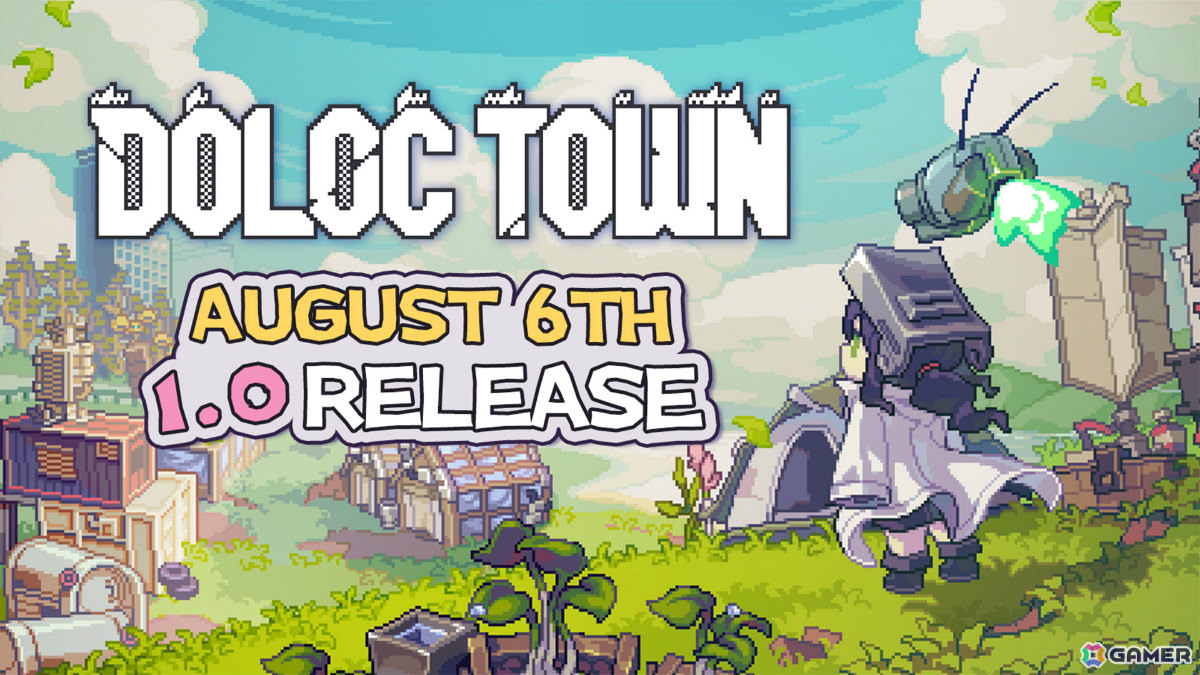 ポストアポカリプス農業シム「Doloc Town」正式リリース日が8月6日に決定！新エリア・旧市街跡や農業自動化システムが登場、メインストーリーの完結もの画像