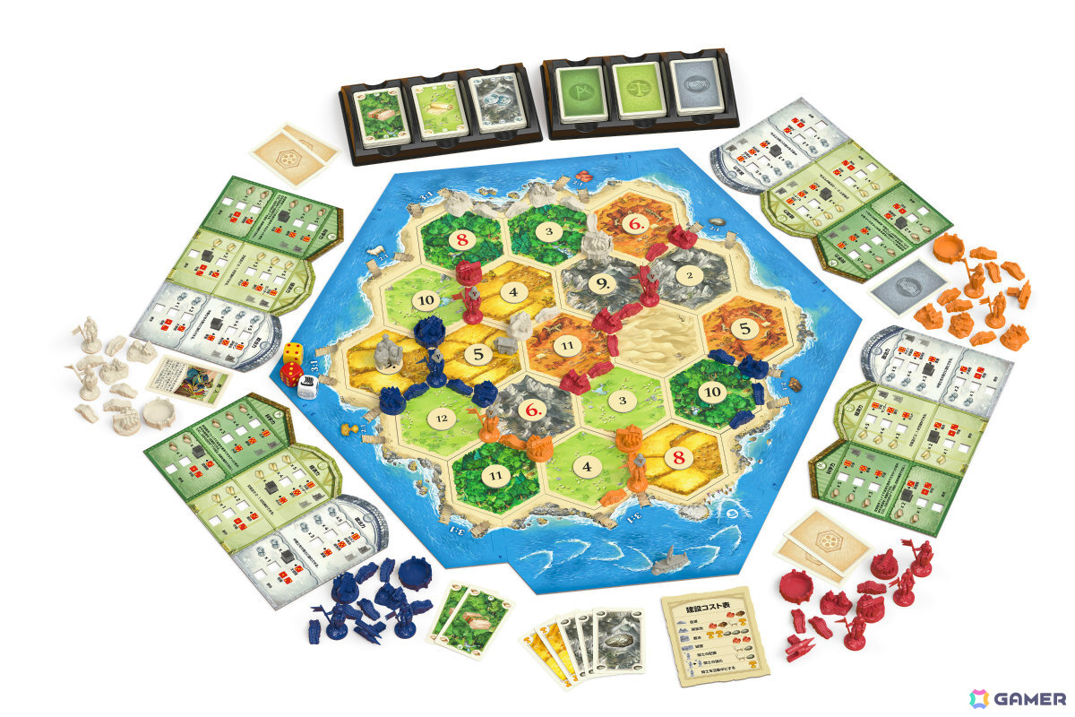 ボードゲーム「カタン」拡張版として戦略性を大幅に高める「都市と騎士版」、未知の海を探検する「探険者と海賊版」が7月24日に発売!の画像