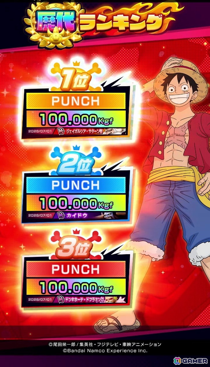 大海賊時代没入型パンチングゲーム「ONE PIECE ドーンストライク」が7月より順次稼働開始!条件を満たすとランダムで「チャルロス聖」が乱入する演出もの画像