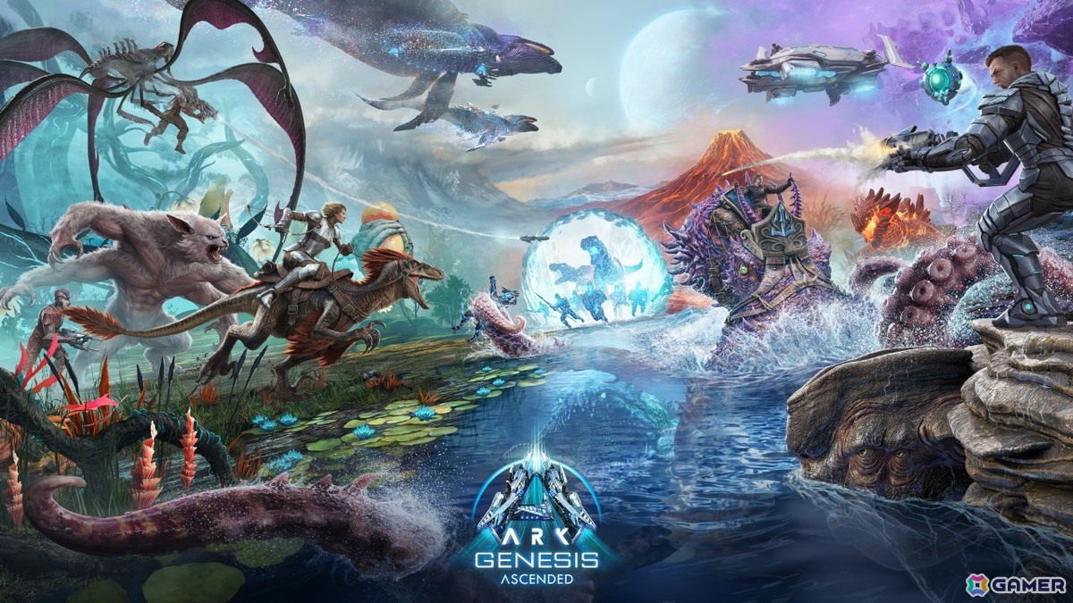 PS5「ARK: Survival Ascended」海洋エリアを大幅に拡張したマップを実装する無料追加コンテンツ「ARK: Genesis Ascended Part 1」が配信!の画像