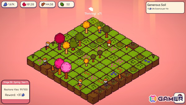 庭をのんびり成長させていくインクリメンタルゲーム「The Waking Grove」が2026年第4四半期にSteamでリリース！の画像2