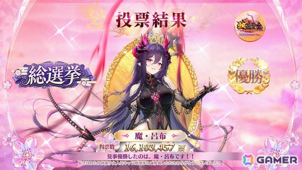 「放置少女」第6回人気キャラ総選挙第1位は「魔・呂布」に！「歴代優勝者EX副将化助力イベント」もスタートの画像1