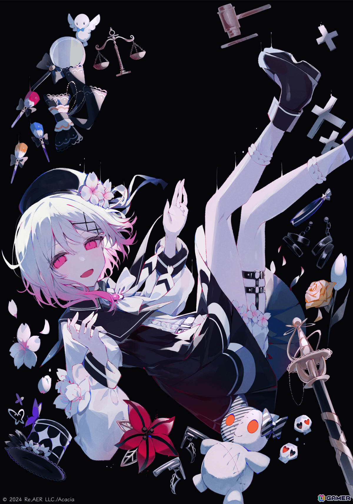 魔法議論×ADVミステリー「魔法少女ノ魔女裁判」Switch版が発売!新たな描き下ろしスチルやカットイン演出などの追加要素を収録の画像