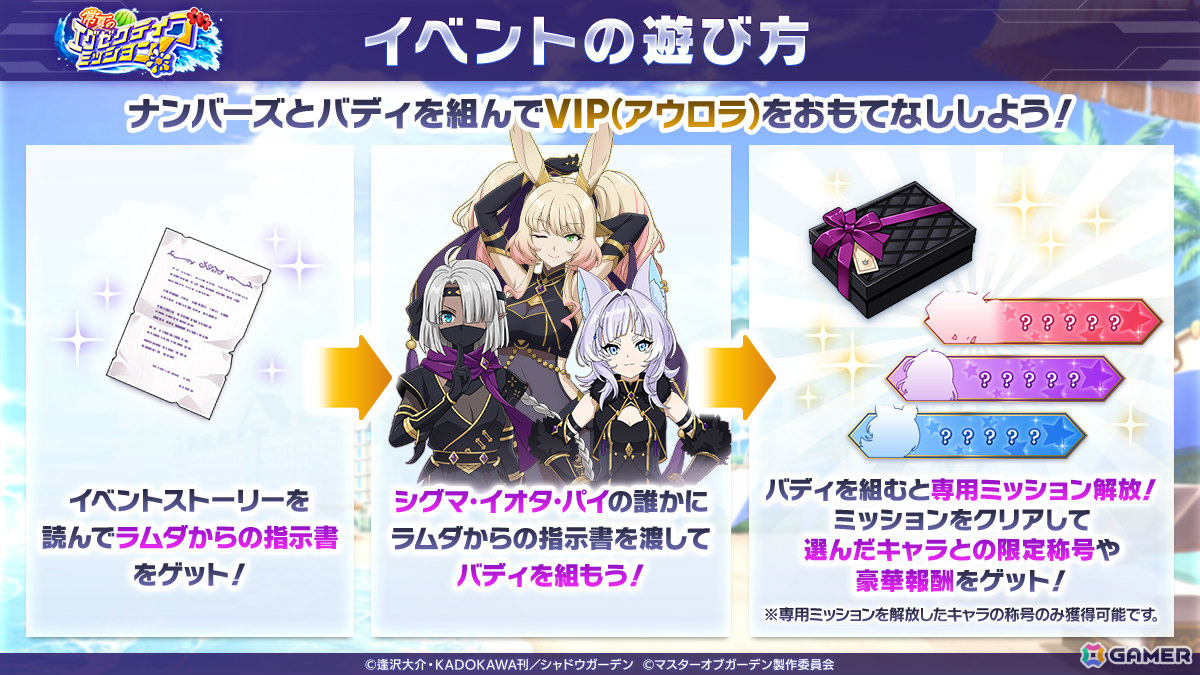 「陰の実力者になりたくて!マスターオブガーデン」水着姿のアウロラが登場!シーズナルイベント「常夏のエグゼクティブミッション!」が開催の画像