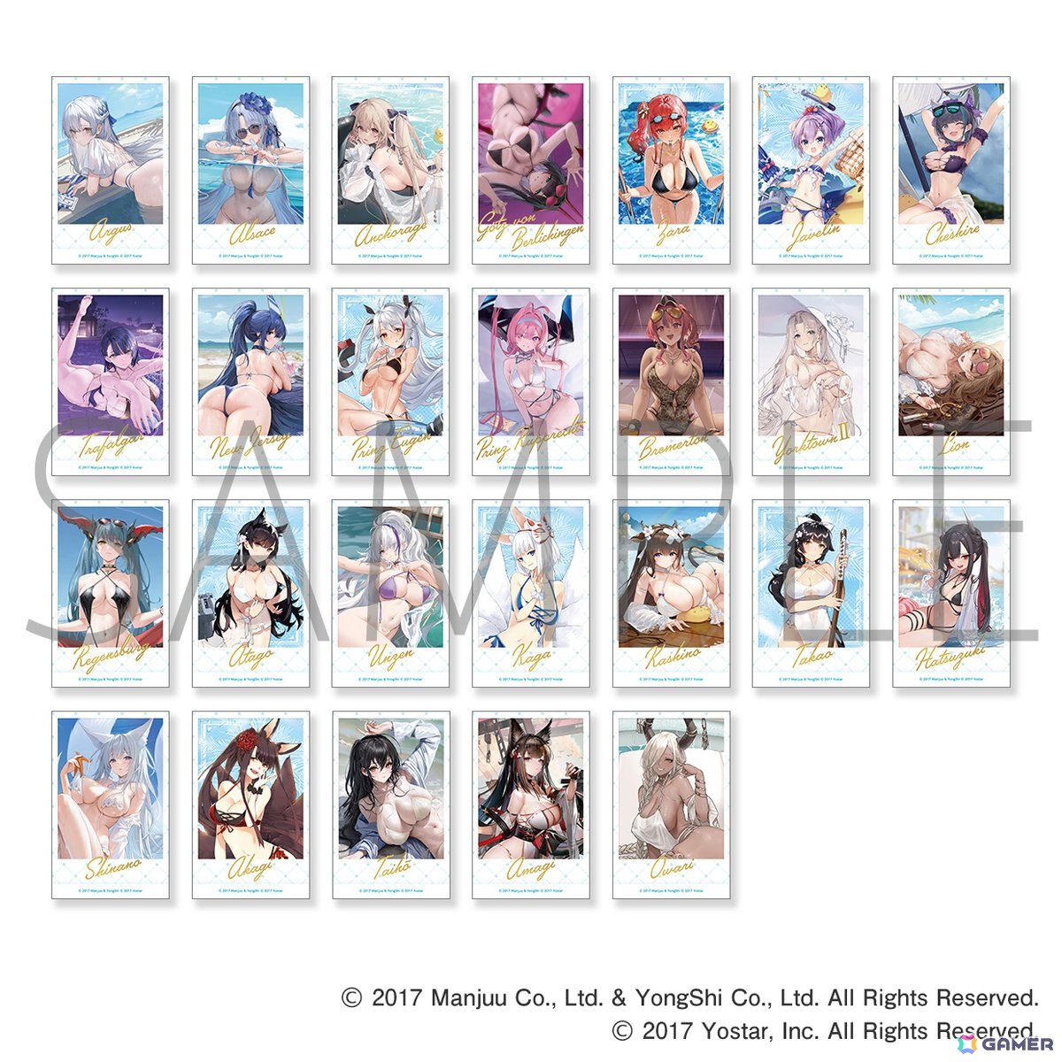 「アズレン」サマーフェア 2026 POP UP STOREが7月31日より開催!水着と濡髪をテーマにゲッツ・フォン・ベルリヒンゲンたちのグッズが販売の画像