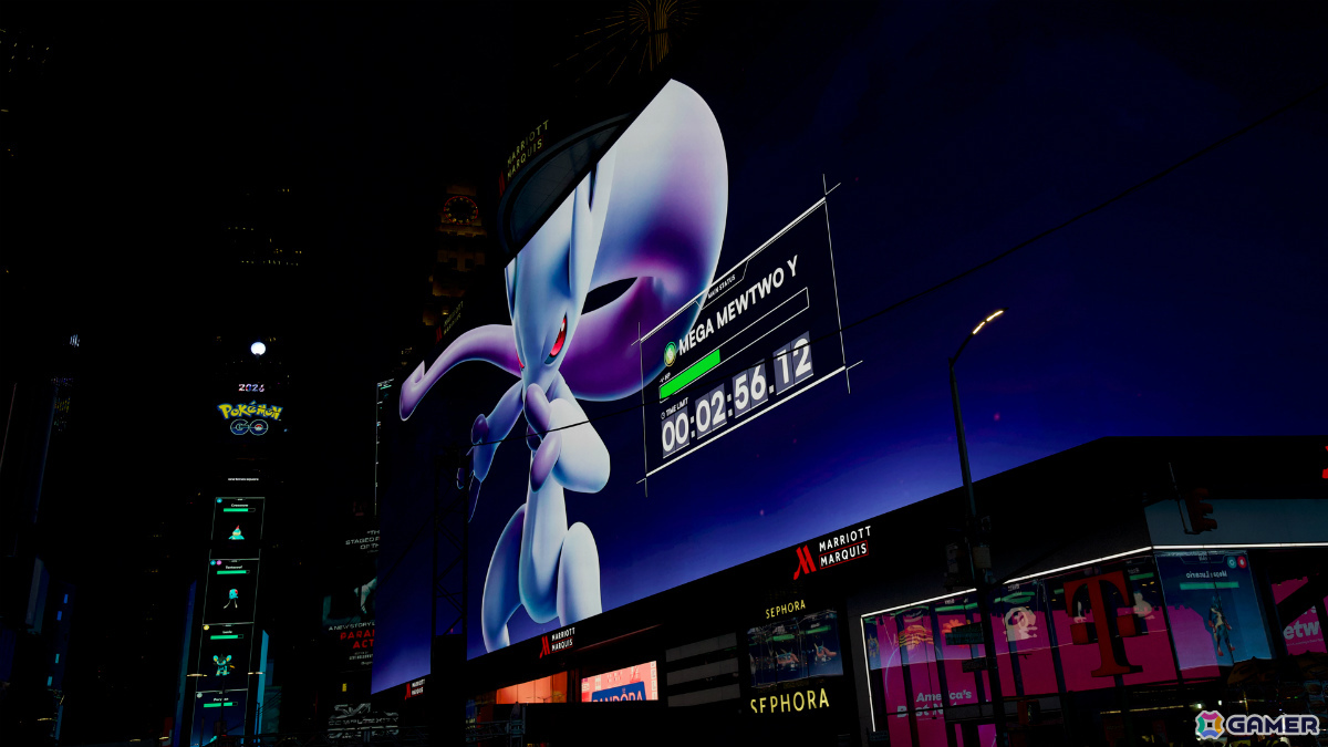 「Pokémon GO」10周年を祝うサプライズイベントがニューヨーク・タイムズスクエアで開催！1,000人以上のトレーナーがメガミュウツーYに挑むの画像5