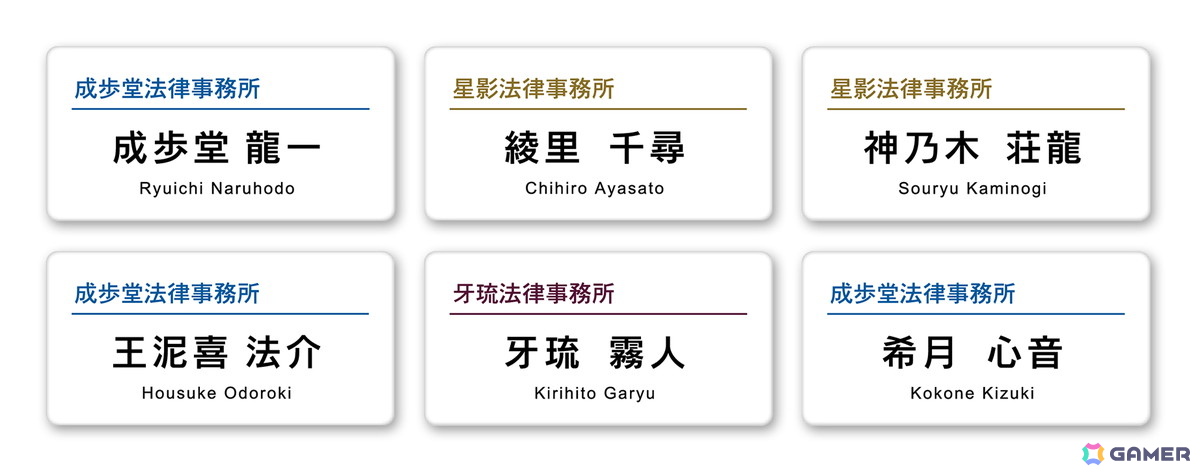 「逆転裁判」シリーズより歴代弁護士たちのグッズをラインナップしたオンラインくじがカプくじで販売!選べるアクリルパネル、デスクマットやテキストタオルもの画像