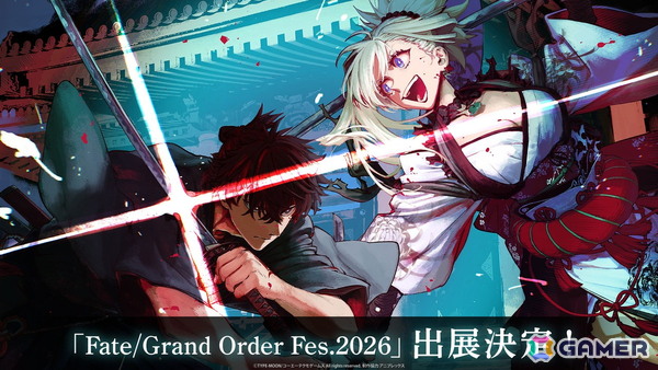 「FGOフェス2026」コーエーテクモゲームスのブース出展情報が公開！渡れい氏の描き下ろしイラストを使用した「Fate/Samurai Remnant」グッズを販売の画像1