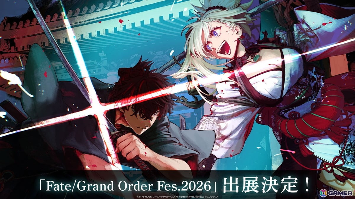 「FGOフェス2026」コーエーテクモゲームスのブース出展情報が公開!渡れい氏の描き下ろしイラストを使用した「Fate/Samurai Remnant」グッズを販売の画像